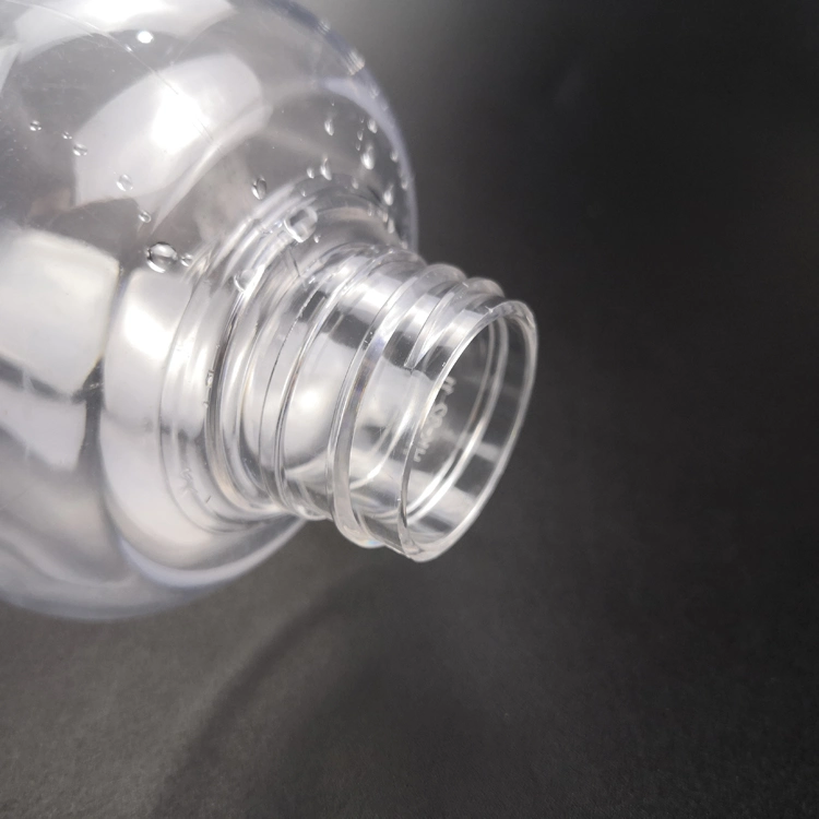 500ml 16oz Clear Pet Boston Round Pump Sprayer Sealing Type Plastic Bottle for Hand Wash