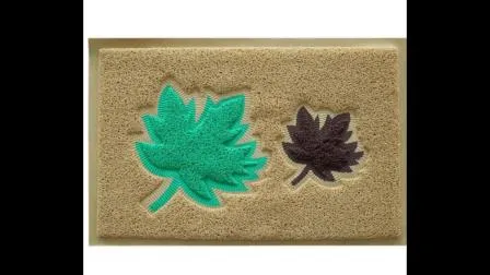 Gemeinsame geprägte Schlingenflor-PVC-Fußmatte für den Eingangsbereich